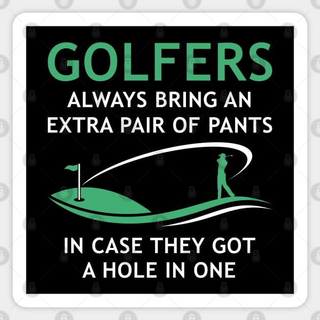 Golfers Extra Pants Sticker by LuckyFoxDesigns